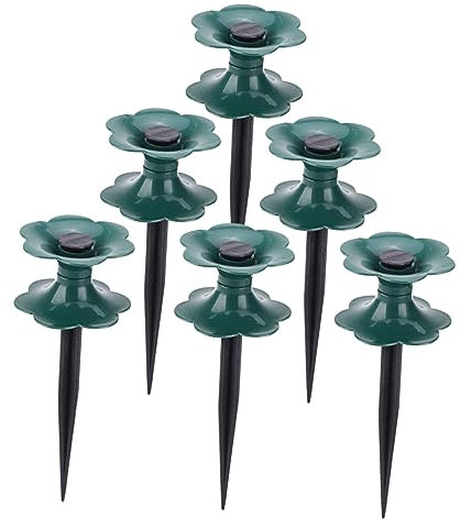 PAMINGONO Gartenschlauch Führungspfahl 6 Stück Schlauchführung für Garten Rasenschlauch Halter Wasserschlauch Guide Spikes Robustes PP Material für Präzise Bewässerung