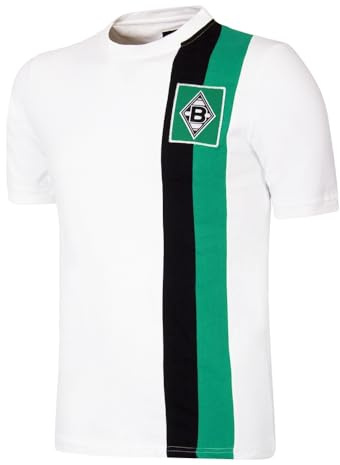 COPA Football - Retro Fußballtrikot Herren -Borussia Monchengladbach 1972/73-100% Bio-Baumwolle - Größe XXL