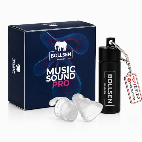 Bollsen MusicSoundPro Ohrstöpsel für Konzerte, Festivals & Partys – 24 dB SNR Lärmreduzierung & Wiederverwendbare Silikon-Ohrstöpsel für Musikliebhaber, DJs & Musiker – Bequem & Unauffällig (3)