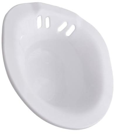 Faltbares Sitzbad aus Kunststoff, Weiß, Bequem für Toilette