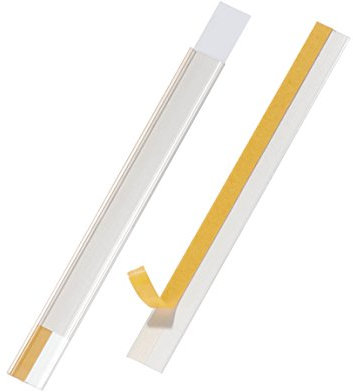 Durable Scannerschienen Scanfix inkl. Etiketten, 200 x 20 mm, transparent, Beutel à 5 Stück, 804419