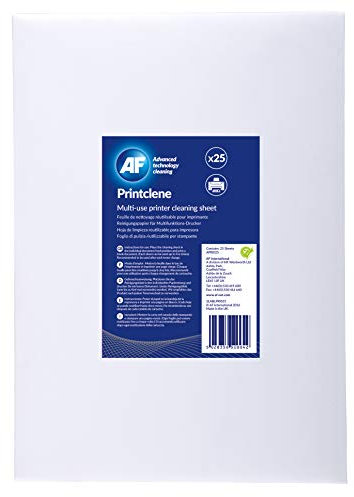 AF Printclene Lot de 25 feuilles de nettoyage pour fax et imprimantes