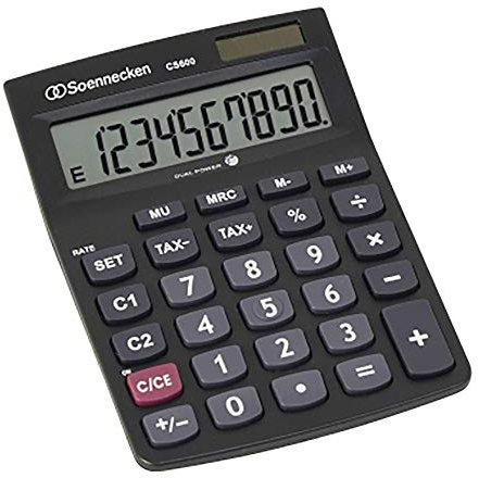 Soennecken Taschenrechner CS600 8661 schwarz
