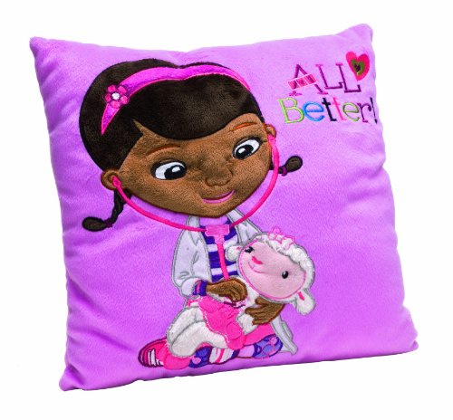 Joytoy 15404 - Doc McStuffins Kissen Bestickt, 33 x 33 cm