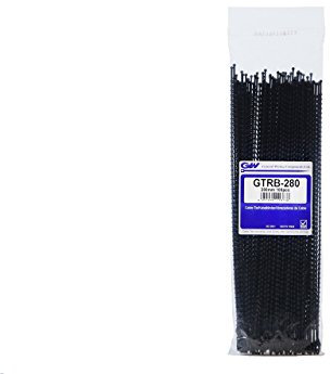 GW Kabelbinder-Technik, Wiederlösbare Kugelkabelbinder aus PA 6.6, schwarz, 280 mm lang, 100 Stück, GTRB-280BC