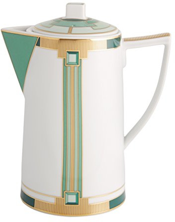 VISTA ALEGRE Portugal - EMERALD (Ref # 21122001) - Porzellan Kaffee Topf / Coffee pot - Kapazität: 1 Lt