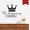 WANDKINGS Wandtattoo - My home is my castle - 50 x 31 cm - Dunkelrot - Wähle aus 5 Größen & 35 Farben