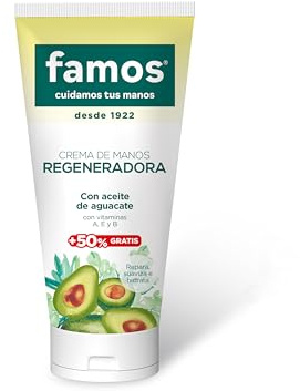Cosmãtica Corporal Famos Crema Manos Regeneradora Aceite de Aguacate 75 ml - Kilograms