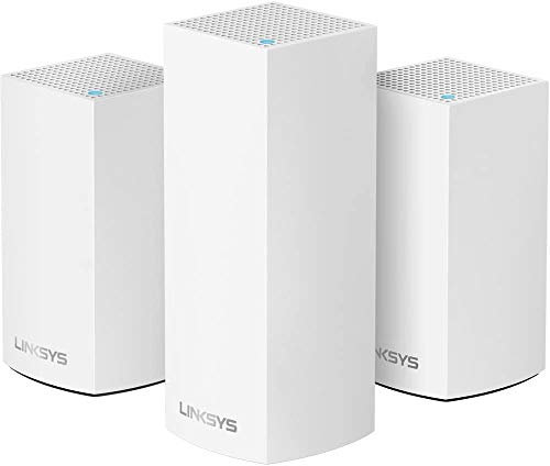 Linksys Velop Home Mesh WiFi System Bundle (Dual/Tri-Band Combo) - Router/Extender for Whole-Home Network (3-Pack, White)