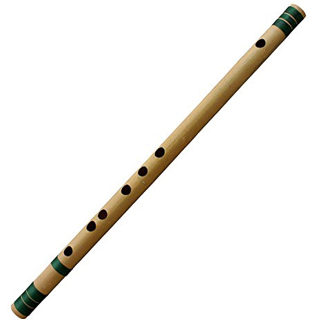 Whitewhale Bansuri Flûte en bambou Instrument de musique indien pour usage professionnel 13 Vert