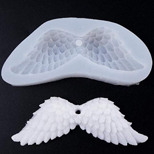 EPRHAY Moule en silicone en forme d'ailes d'ange pour la fabrication de pendentifs, boucles d'oreilles, colliers