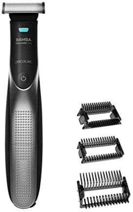 Cecotec Taglierina per barba multifunzione PrecisionCare 7500 Power Blade. Lame in acciaio inox, resistente all'acqua, batteria al litio, autonomia fino a 60 min, 3 pettini guida