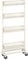 SONGMICS Carrello per Piccolo Spazio, Carrello da Bagno e Cucina con 4 Cesti di Filo Metallico, Salvaspazio, Assemblaggio Semplice, Ufficio, Soggiorno, Beige BSC065W01