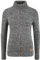 OXMO OXPhenix Damen Strickjacke Grobstrick Cardigan Strickcardigan mit Stehkragen Reißverschluss 100% Baumwolle Regular fit, Größe:M, Farbe:Dark Grey (792890)