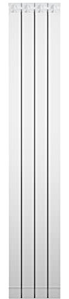 Fondital 82MAM01404 Radiatore in alluminio estruso Garda DUAL 80, 1800 mm, 4 elementi, bianco