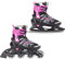 RAVEN Profession Inlineskates Inliner für Kinder und Erwachsene OPTIONAL 2in1 mit Schlittschuhen verstellbar (Black/Pink mit Kufen, 35-39 (23cm-25,5cm))