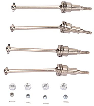 Dilwe RC CVD-Antriebswelle, Langlebige RC-Metall-Getriebewelle Vorne Hinten Antriebswelle für HBX 1/18 für 18859E für 18858E Geländefahrzeuge