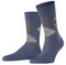 Burlington Herren Socken Manchester M So Baumwolle gemustert 1 Paar, Blau Jeans Melange 6274, 46-50