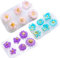 Yayatty 3 Pz Moldes de Resina Flores Mini 18 Cavidades 3D Moldes de Resina de Silicona Flores para Joyería, Colgantes, Aretes, Llaveros