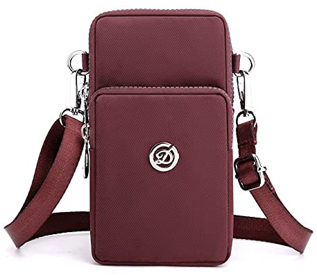 Small Crossbody Wallet Moblie Phone Bag Women Mini Shoulder Purse for iPhone 15 Plus 14 Pro Max Samsung Galaxy S23 Ultra A14 A04s A53 A13 A33 A54 M13 M33 M53 Google Pixel 7 6a OnePlus 11 (Purple)