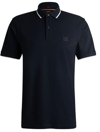 BOSS Hommes Passertip Polo Slim en piqué de Coton Stretch