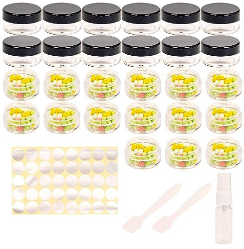 27 Stück döschen,döschen 5ml,döschen mit deckel,lippenbalsam döschen,tiegel,cremedose leer