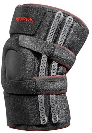 PROIRON Warm Knee Brace with Side Stabilizers and Patellar Gel Pads, Adjustable Compression Knee Brace for Meniscus Tear, Arthritis, Male, Female Injury Recovery, ACL, Joint Pain, Walking, Sports