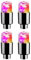 beabadoobee 4 Stücke Reifenventilkappen Lichter Ventil LED Auto Motorrad Radfahren Rad Laterne Speichen Nabe Reifen Lampe Radkappen Auto Reifen Zubehör Werkzeuge für Reifen Räder (Color : Multi)