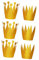 FRCOLOR 6St Partykönig prinzessin geburtstag hut goldene Kronkorken Kinder Prinz Kleinkind Mütze Tiara Geburtstagskrone Geburtstagshut kleine Krone Partyhut Haarschmuck Kopfbedeckung Baby