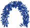 Hollyone 3 Stück Weihnachten Girlande Glitzer, 183cm Magnolien Blätter Girlande, Blau Weihnachtsbaumschmuck Indoor Outdoor Hängende Girlande Ornamente für Fest, Feiertage, Kamine Deko