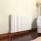 GY Bath Horizontal Radiator White Oval Column Designer 600x1003mm Double Modern Central Heating Rads