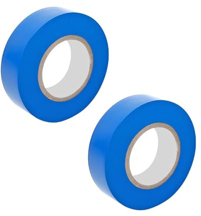 Ctyjia 2 Rollen PVC Klebeband, Wasserdicht Selbstklebendes Isolierband, Elektriker Klebeband für Isolieren, Reparieren, 18mm x 20m Blau Isolierband