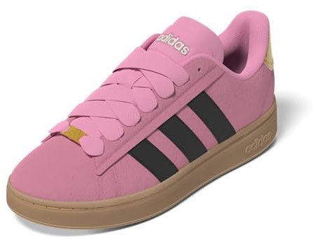 adidas Femme Grand Court Alpha 00s Basket, Rose pâle, Noir, Or métallisé, 40 EU