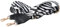 Shengxi Taschengurt Verstellbar Schultergurt, 3.8cm Breit Schulterriemen Tragegurt Schulterriemen mit Karabiner für Schultertaschen Taschen Handtaschen DIY Zubehör 75-145cm (Schwarz und Weiß)