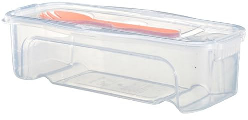 Microwave Pasta Cooker With Strainer 1.3L - Heat Resistant Transparent Spaghetti Noodle Cookware With Lid & Fork - Kitchen Accessories Container