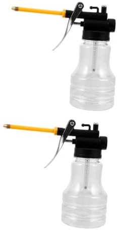SOLUSTRE 2pcs Oil Container Bottle Oil Jug Cans Spout Vehicle Lubrication Oiler Car Oiler Can Pump Sprayer for Engine