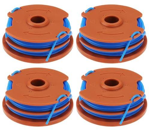 YINETTECH 4pcs Lawn Mower Double Threaded Short Tube and Wire Axis Diameter 1.5mm Compatible with QualCast GGT600A1 Grass Edge Trimmer Accessories