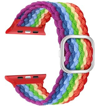 KSIX Love Bracelet interchangeable, compatible avec Series Urban Mini et Apple Watch 38/40/41 mm, arc-en-ciel