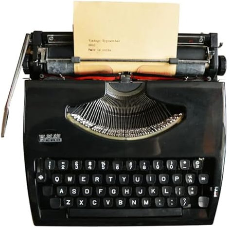 Pink Beryl Traditionelle altmodische tragbare Schreibmaschine, tragbare manuelle Schreibmaschine, Vintage-Schreibmaschine für einen nostalgischen Stream