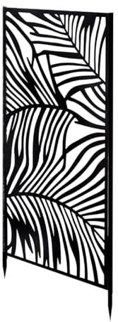 Panneau de clôture métallique décoratif, brise-vue pour terrasse, balcon et jardin - Largeur 45 x hauteur 100 cm