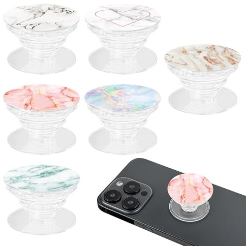 Colorich 6 Stück Handy Ring, 360° Handy Griffhalter, Handyhalter Hand, Handyringhalterung Finger, Handy Halterung Hand für Smartphones und Tablets, Klappbar Und Versenkbar, Sicherer Halt (Stil 1)