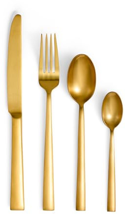 Lunar Cutlery 16 Pieces Gold