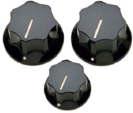 Allparts, / J-Bass Button Set Replacement and Small Parts for Electric Guitar (PK 0174-023)
