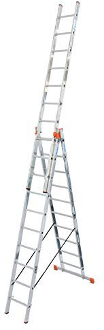 Krause Tribilo 120618 Vielzweckleiter 3x10 Sprossen, alu