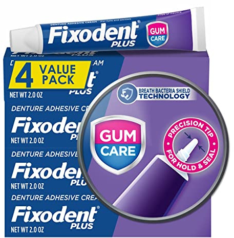 Fixodent Plus-Gebiss-Haftcreme 2 Unzen (4 Stück)