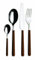 Mepra 10i722024 Fantasia – Set Posate 24 Pezzi Cioccolato