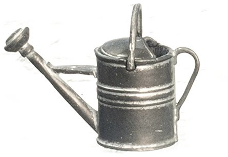 Dolls House Galvanised Metal Watering Can Miniature Garden Accessory