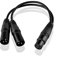 SIENOC Cable XLR de 3 pines hembra a 3 clavijas XLR macho de 3 pines Cable adaptador (Hembra XLR de 3 pines para hombre doble)