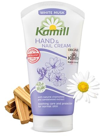 Kamill x Korea Edition – Hand- & Nagelcreme 75ml in White Musk – Handcreme mit Kamille und Sandelholz – Feuchtigkeitscreme für trockene Hände