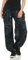Malito – Haremshose Damen mit Print – Unisize Pumphose aus Baumwolle – Leichte Stoffhose inkl. Stoffgürtel – Sommerhose für warme Tage – Dünne Aladinhose für Frauen 3485 (Schwarz)